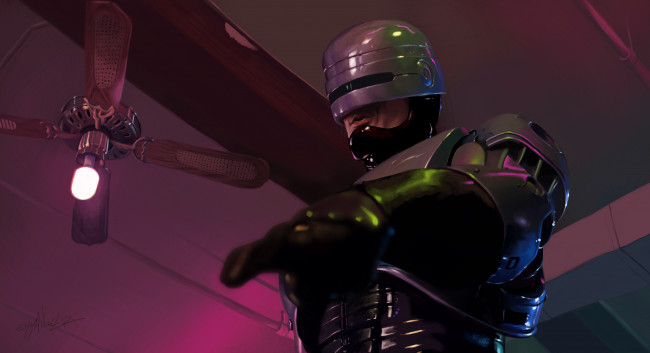 Обои картинки фото robocop, рисованные, комиксы, робот-полицейский