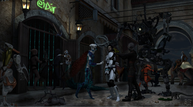 Обои картинки фото 3д, графика, fantasy, фантазия, роботы