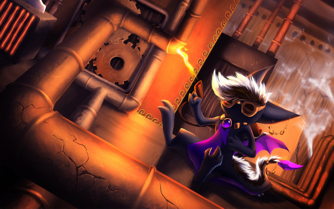 Обои картинки фото рисованные, животные, сказочные, мифические, сварщик