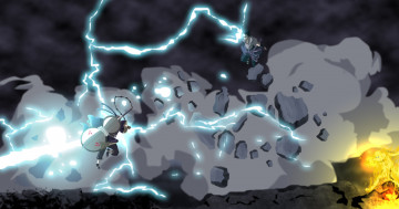 Картинка аниме naruto молнии бой арт