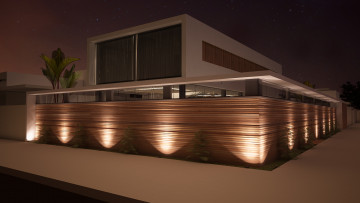 Картинка 3д+графика realism+ реализм подсветка дом