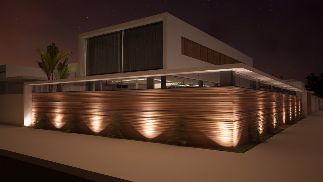 Обои картинки фото 3д графика, realism , реализм, подсветка, дом