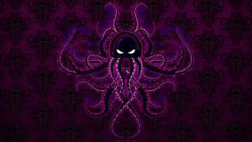 Картинка векторная+графика животные+ animals оранжевый фигура осьминог