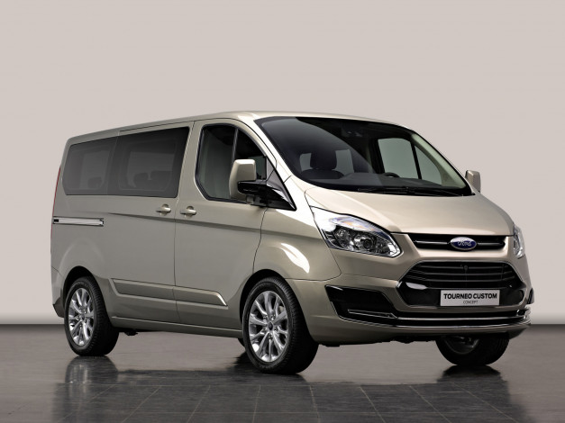 Обои картинки фото ford tourneo concept 2012, автомобили, ford, металлик, серебристый, 2012, concept, tourneo