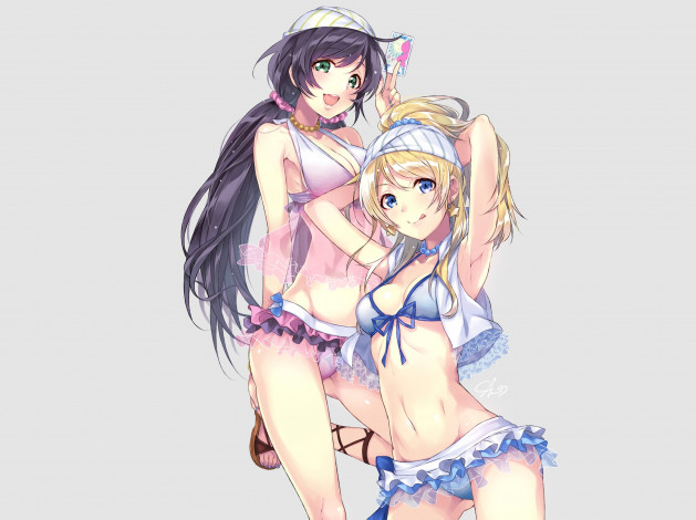 Обои картинки фото аниме, love live,  school idol project, девушки