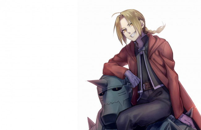 Обои картинки фото аниме, fullmetal alchemist, стальной, алхимик, парни