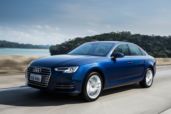 Обои картинки фото автомобили, audi, tfsi, a4, 2015г, worldwide, b9