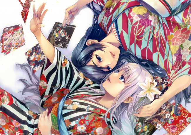 Обои картинки фото аниме, unknown,  другое, девочки