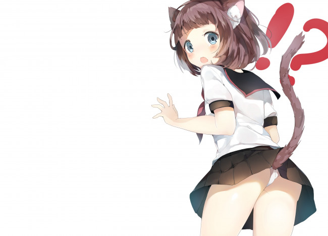 Обои картинки фото аниме, животные,  существа, неко