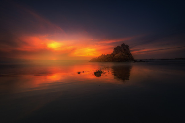 Обои картинки фото природа, восходы, закаты, простор