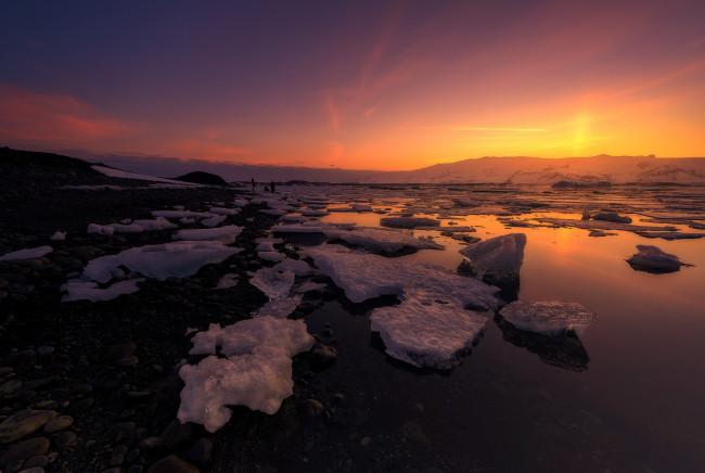 Обои картинки фото природа, восходы, закаты, простор