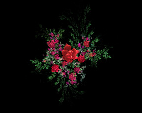 Картинка 3д+графика цветы+ flowers цветы фон