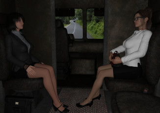 Картинка 3д+графика люди+ people девушки фон взгляд