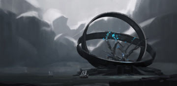 Картинка фэнтези иные+миры +иные+времена круги фон корабли