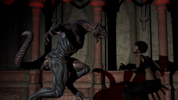 Картинка 3д+графика фантазия+ fantasy фон взгляд девушка