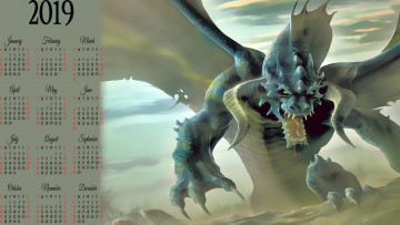 Картинка календари фэнтези дракон