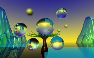 Картинка 3д+графика шары+ balls фон шары
