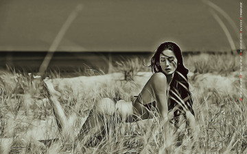 Картинка календари компьютерный+дизайн пляж поза девушка