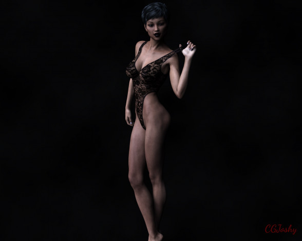 Обои картинки фото 3д графика, люди , people, фон, взгляд, девушка