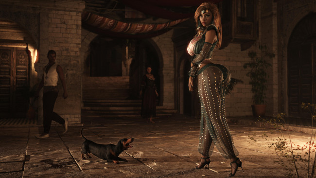 Обои картинки фото 3д графика, люди , people, фон, взгляд, девушка