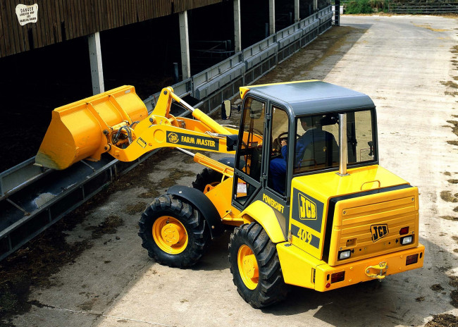 Обои картинки фото техника, фронтальные погрузчики, jcb