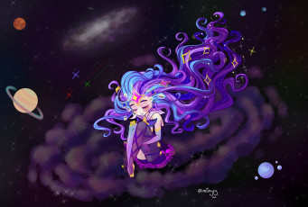 Картинка видео+игры league+of+legends космос звезды планеты zoe