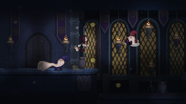 Обои картинки фото видео игры, fearmonium, человечки, факелы, замок