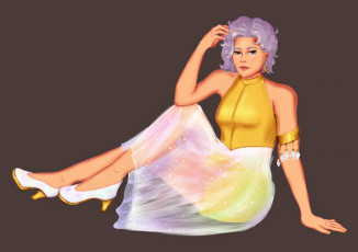 Картинка рисованное люди девушка