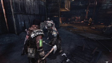 Картинка видео+игры afterfall +insanity человек оружие монстры