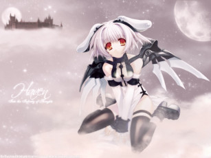 Картинка аниме angels demons девушка крылья ангел механический