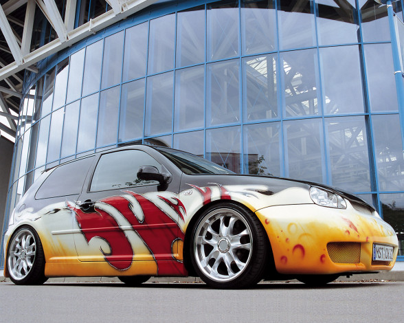 Обои картинки фото volkswagen, golf, iv, tuning, автомобили