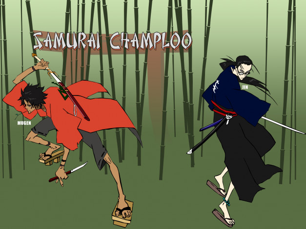 Обои картинки фото аниме, samurai, champloo