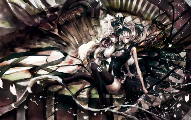 Обои картинки фото аниме, touhou