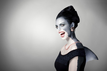 Картинка -Unsort+Креатив девушки unsort креатив макияж акула