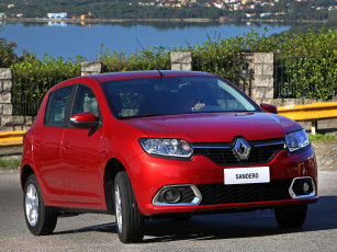 Картинка автомобили renault красный 2014г br-spec expression sandero