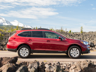 Картинка автомобили subaru 2-5i outback us-spec красный 2015г