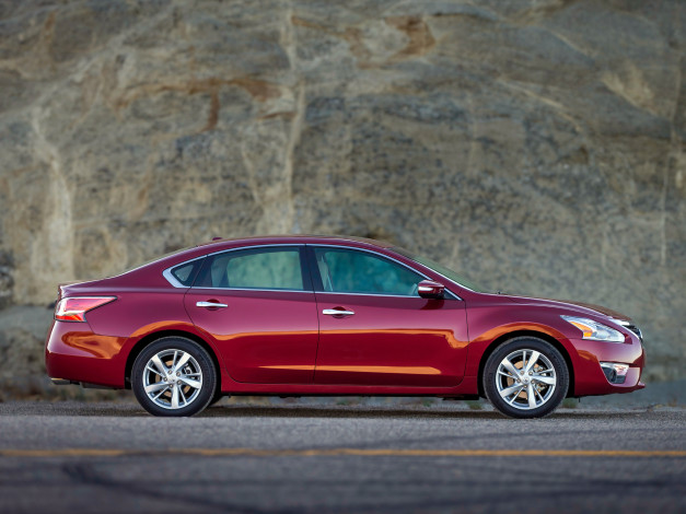 Обои картинки фото автомобили, nissan, datsun, altima, красный, l33