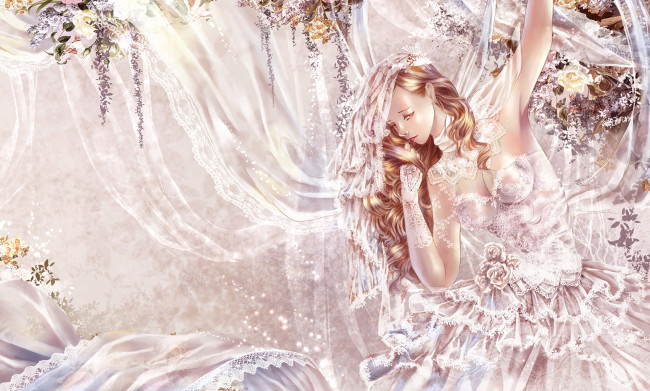 Обои картинки фото фэнтези, девушки, невеста
