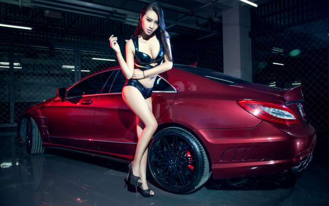 Обои картинки фото автомобили, авто с девушками, автомобиль, девушка, азиатка