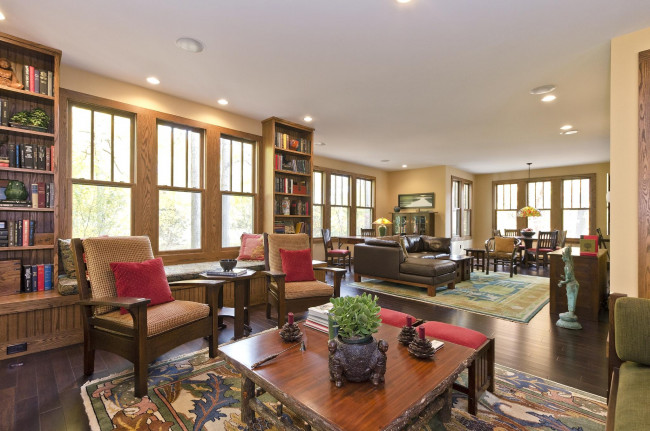 Обои картинки фото интерьер, гостиная, кресла