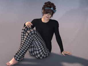 Картинка 3д+графика люди+ people девушка фон взгляд