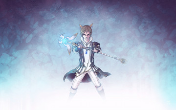 Картинка разное арты жезл очки аниме маг арт герой парень