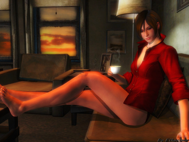 Обои картинки фото 3д графика, люди , people, фон, взгляд, девушка