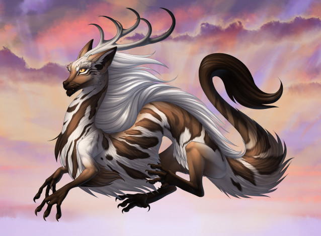 Обои картинки фото фэнтези, драконы, облака, полет, дракон