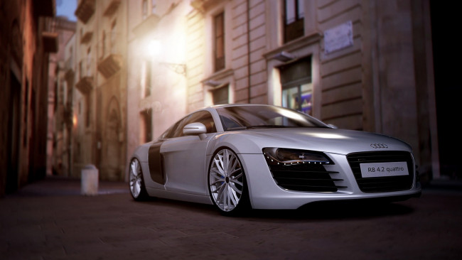 Обои картинки фото audi r8 4, автомобили, 3д, ауди, авто, спорткар, audi