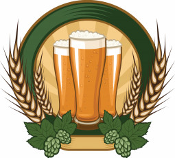 Картинка векторная+графика еда+ food бокалы пиво