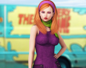 Картинка 3д+графика люди+ people девушка взгляд фон