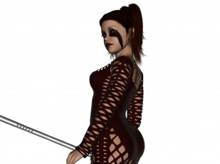 Картинка 3д+графика амазонки+ amazon девушка взгляд фон