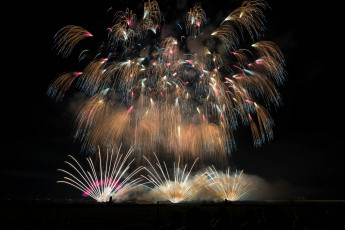 Картинка разное салюты +фейерверки фейерверк ночь