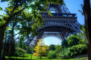 Картинка города париж+ франция башня